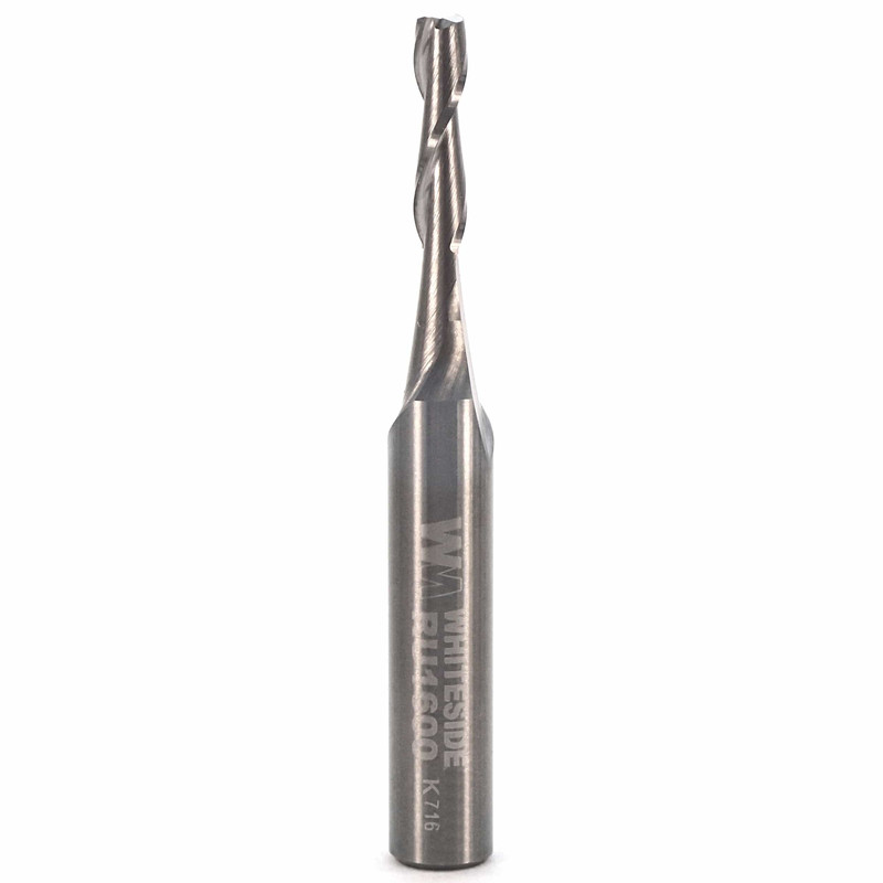 Upcut Spiral Router Bit - 1/4" SH - Diameter:1/8" - Cutting Length:1/2"